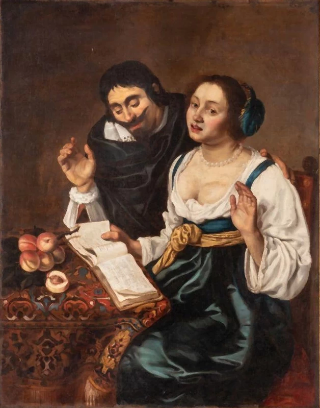 Lezione di canto - attribuito